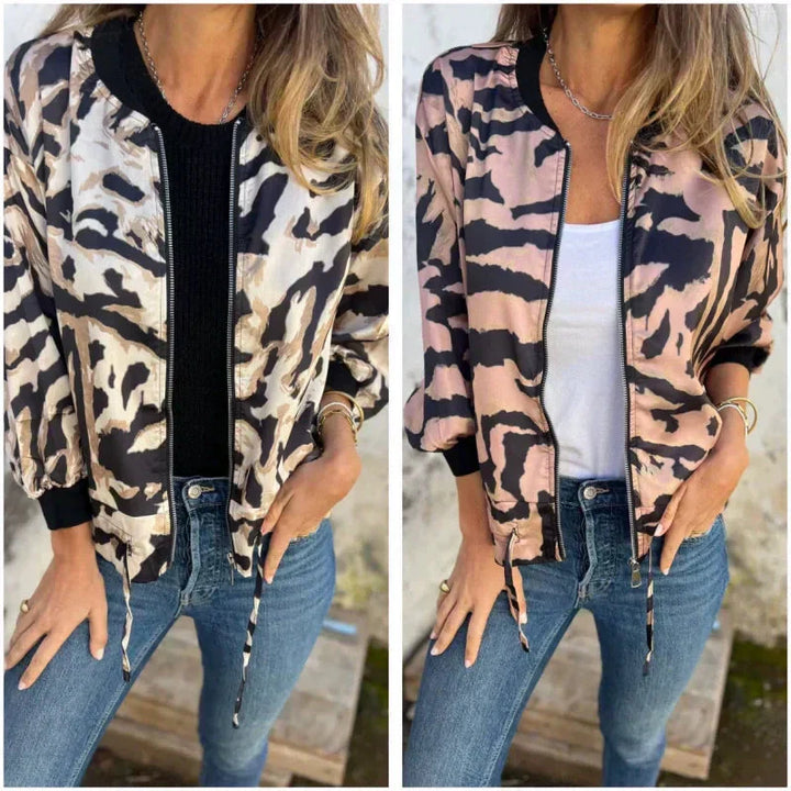 Olivia Sydney - Spring Jacket with Zebra Zipper