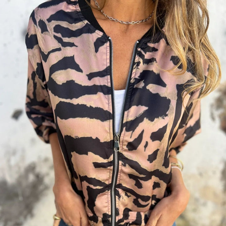 Olivia Sydney - Spring Jacket with Zebra Zipper