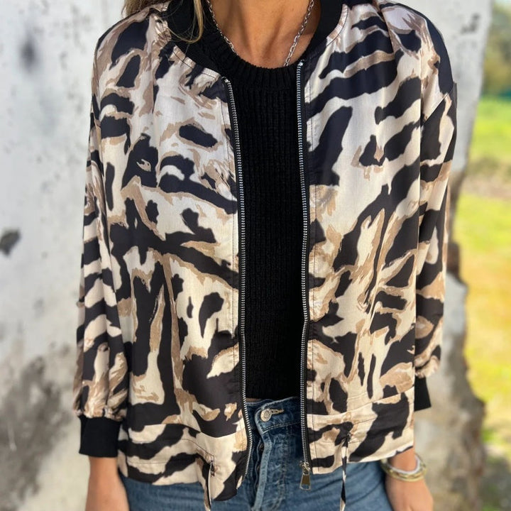 Olivia Sydney - Spring Jacket with Zebra Zipper