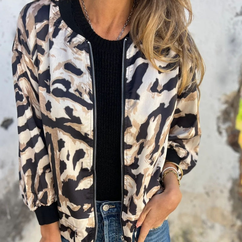 Olivia Sydney - Spring Jacket with Zebra Zipper