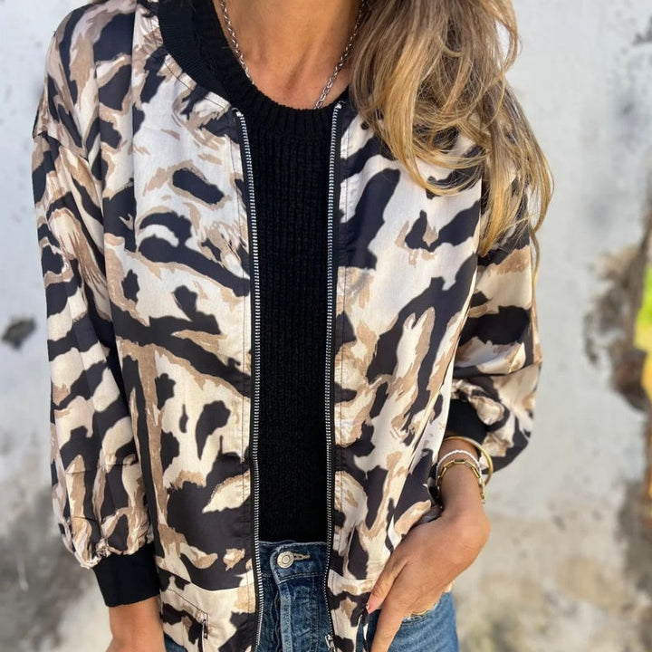 Olivia Sydney - Spring Jacket with Zebra Zipper