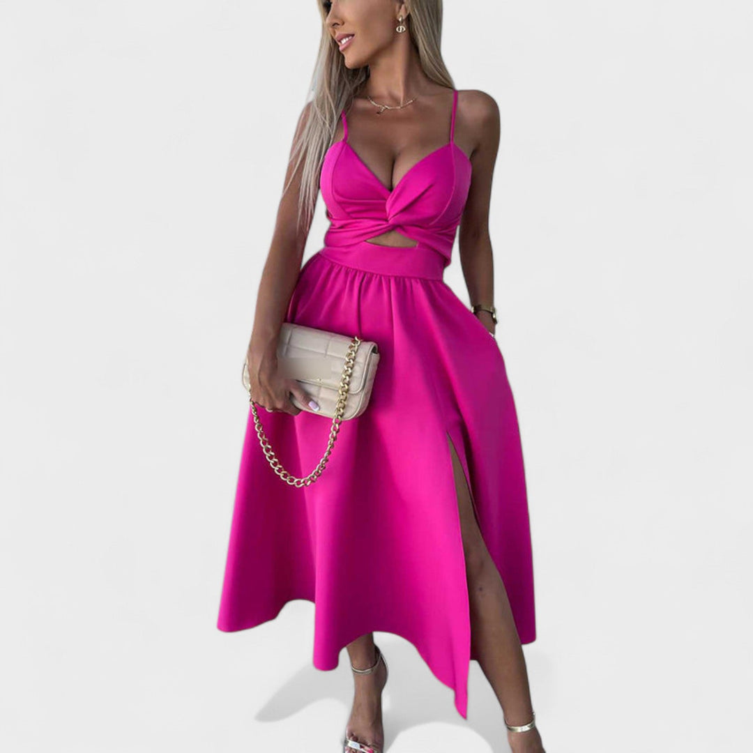 Olivia Sydney - Midi Dress with Slit