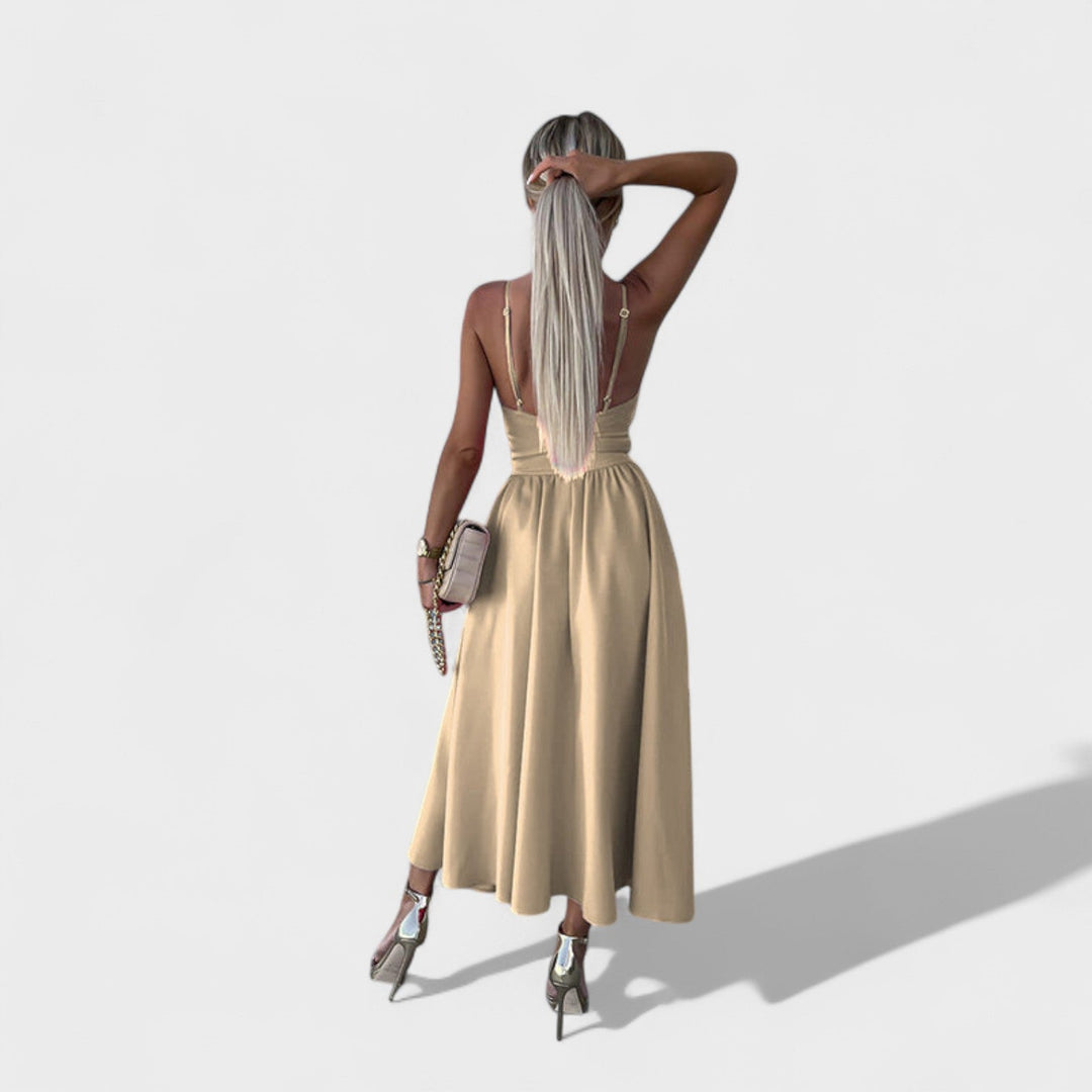 Olivia Sydney - Midi Dress with Slit