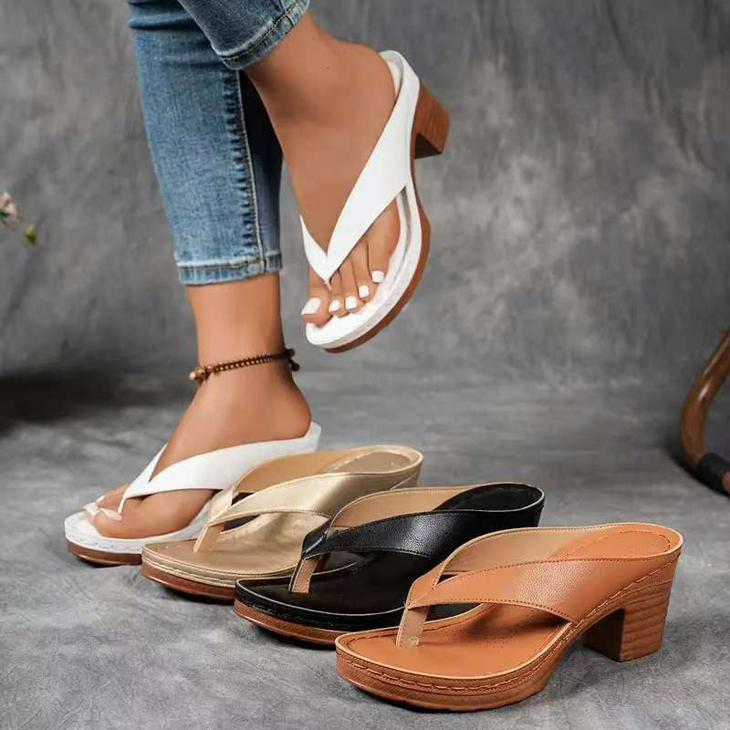 Olivia Sydney - Elegant and Relaxed Sandal with a Slight Height