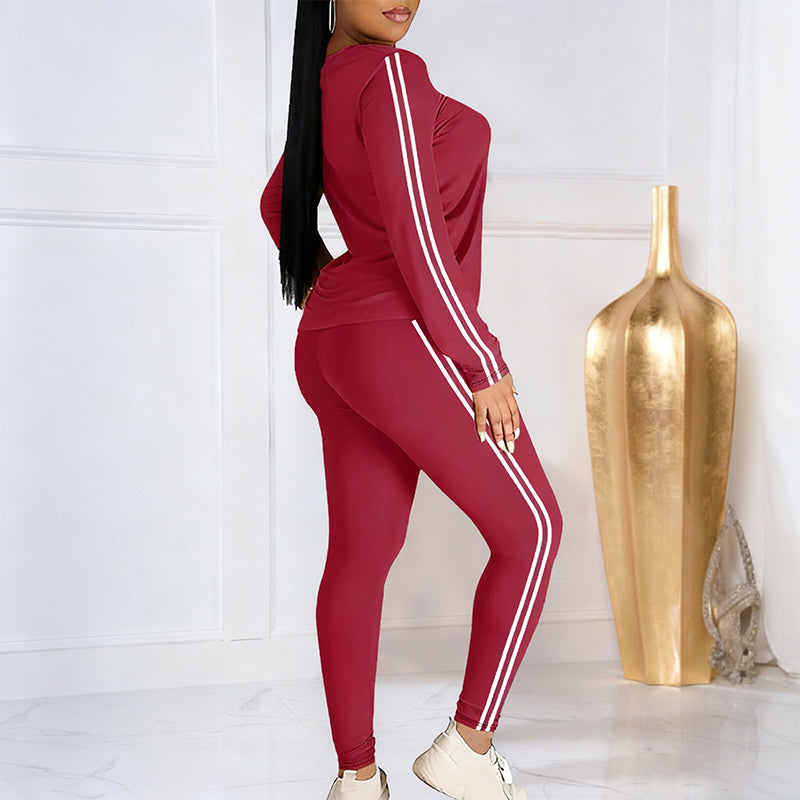 Olivia Sydney - Women's 2-Piece Tracksuit Set with Long Sleeves