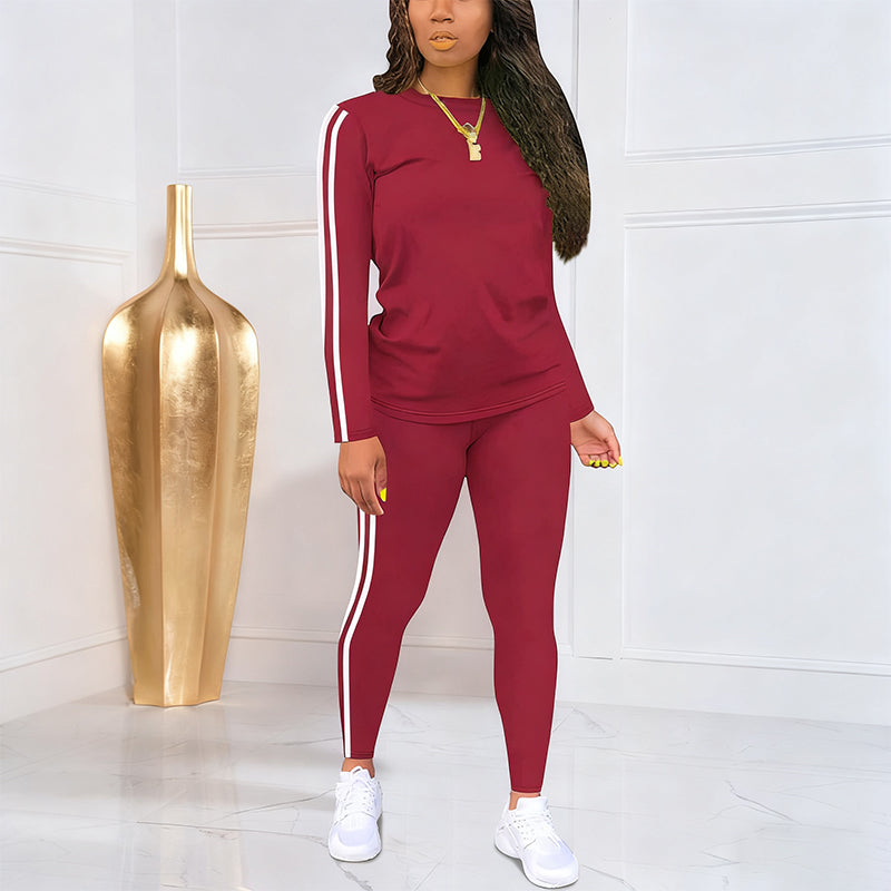 Olivia Sydney - Women's 2-Piece Tracksuit Set with Long Sleeves