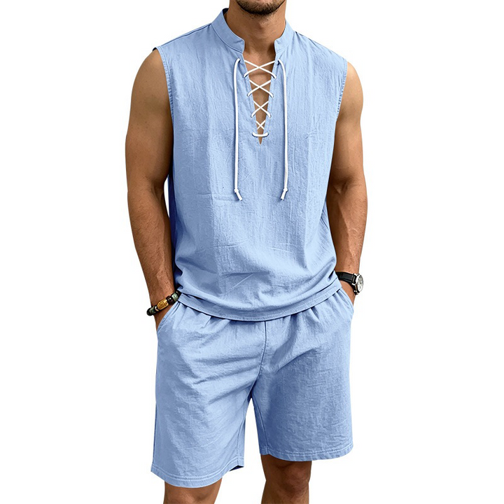 Olivia Sydney - Linen Shirt and Shorts Set