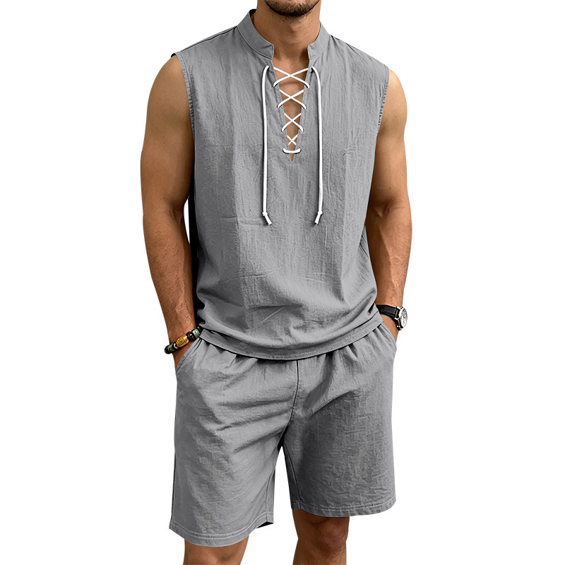 Olivia Sydney - Linen Shirt and Shorts Set
