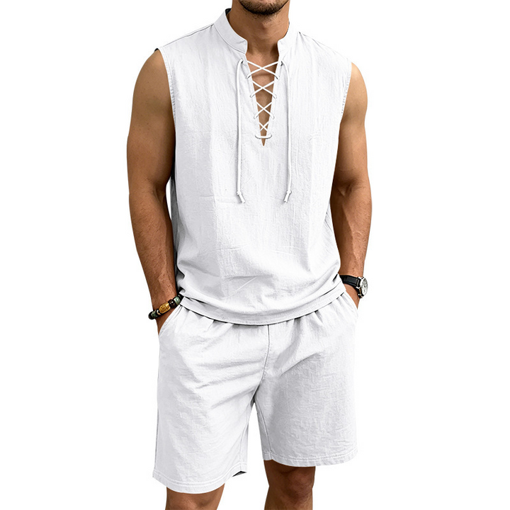 Olivia Sydney - Linen Shirt and Shorts Set