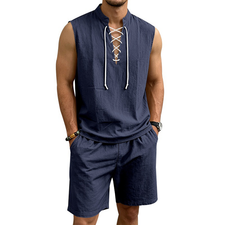 Olivia Sydney - Linen Shirt and Shorts Set
