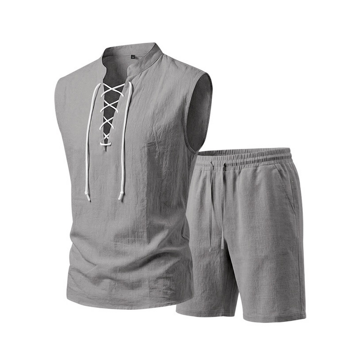 Olivia Sydney - Linen Shirt and Shorts Set