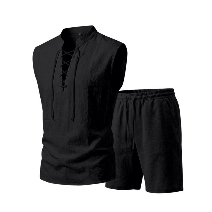 Olivia Sydney - Linen Shirt and Shorts Set