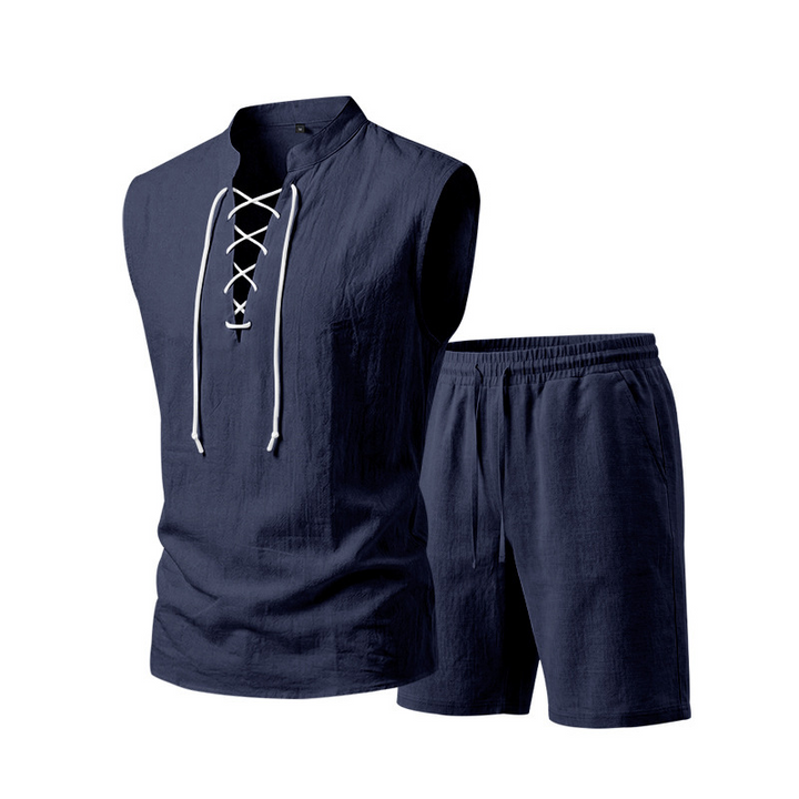 Olivia Sydney - Linen Shirt and Shorts Set