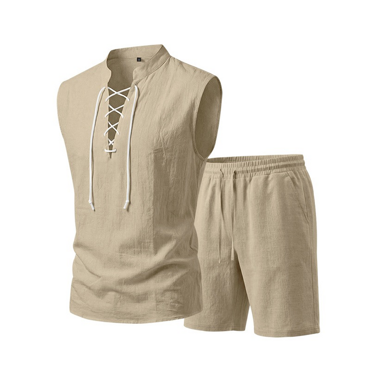 Olivia Sydney - Linen Shirt and Shorts Set