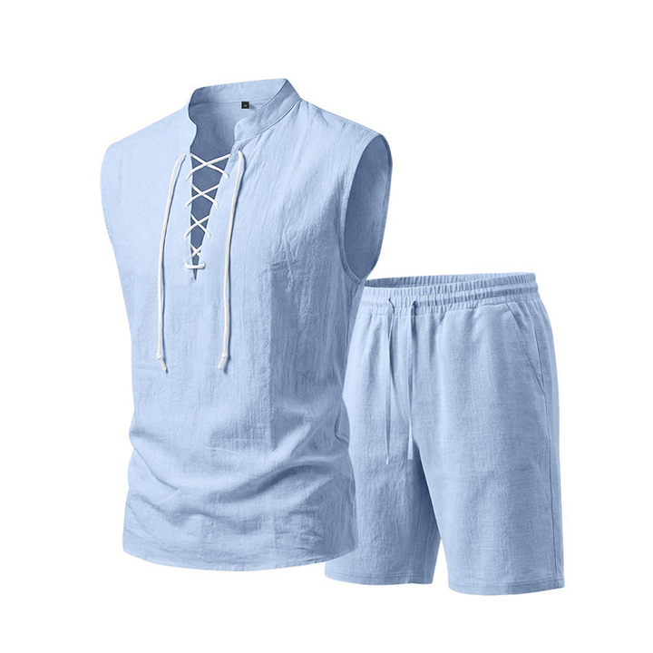 Olivia Sydney - Linen Shirt and Shorts Set
