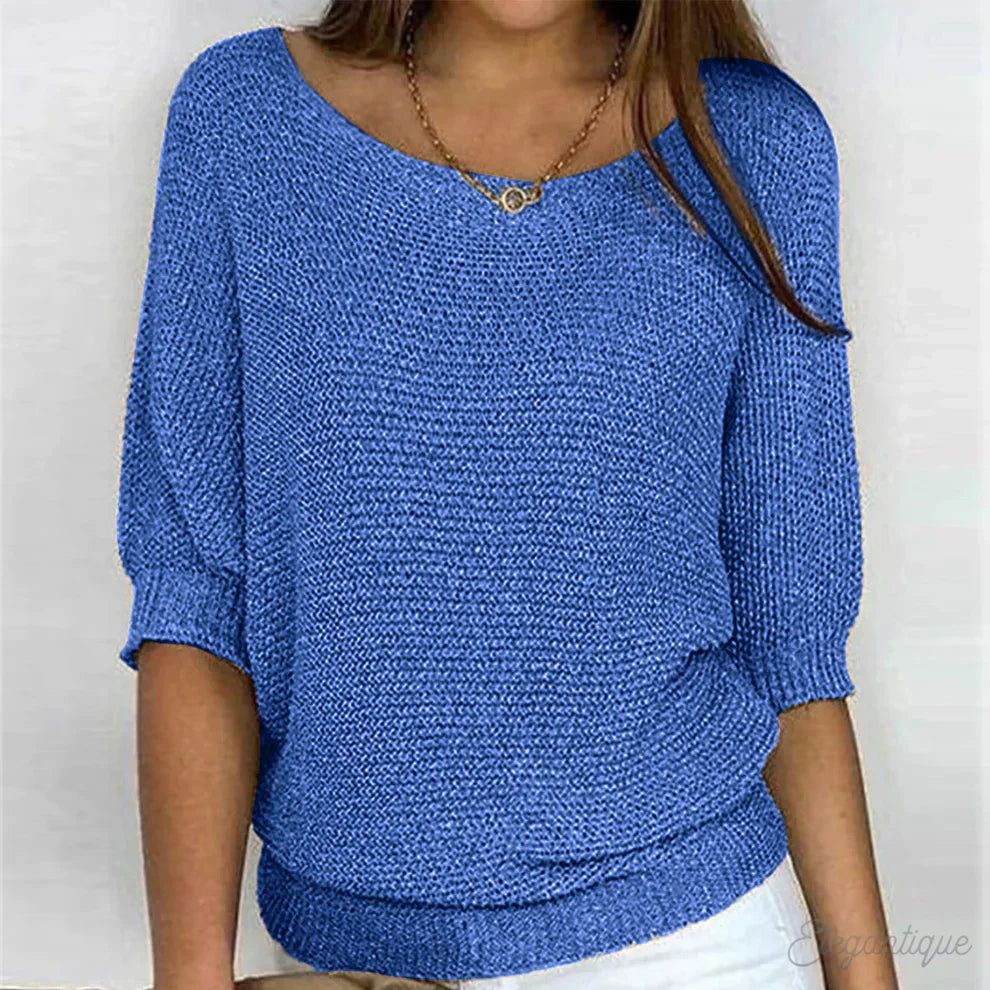 Olivia Sydney - Elegant Braided Knit Jumper