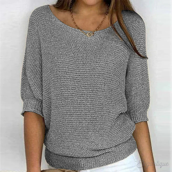Olivia Sydney - Elegant Braided Knit Jumper