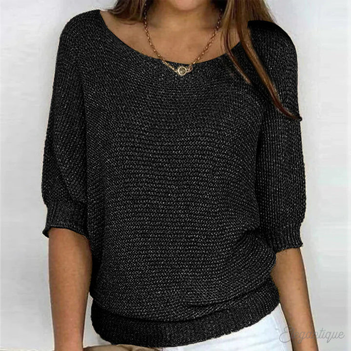 Olivia Sydney - Elegant Braided Knit Jumper