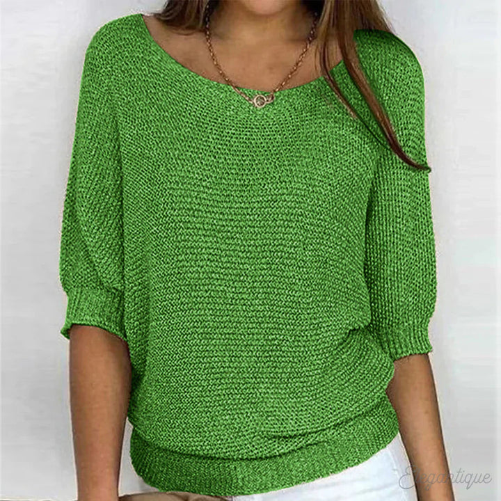 Olivia Sydney - Elegant Braided Knit Jumper