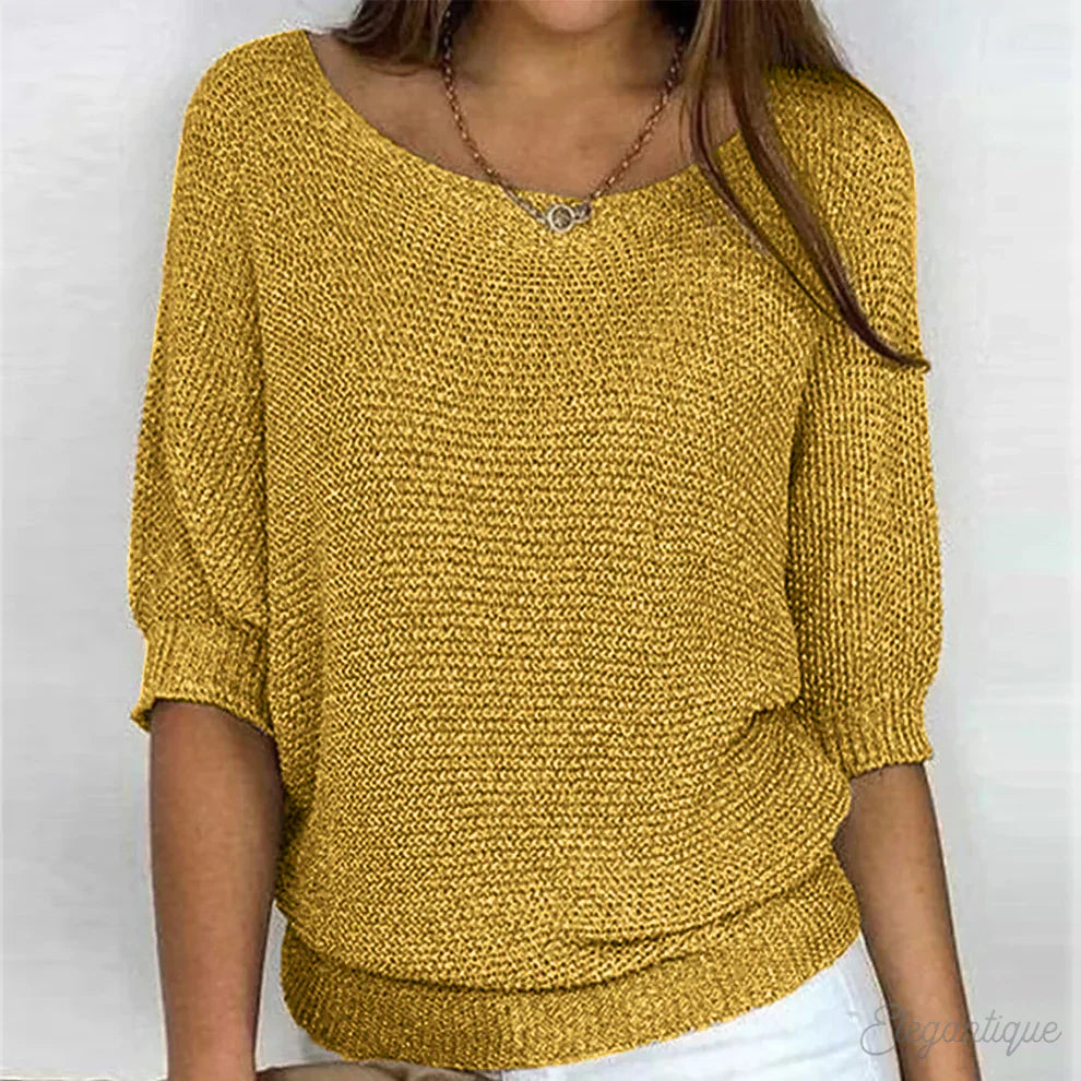 Olivia Sydney - Elegant Braided Knit Jumper