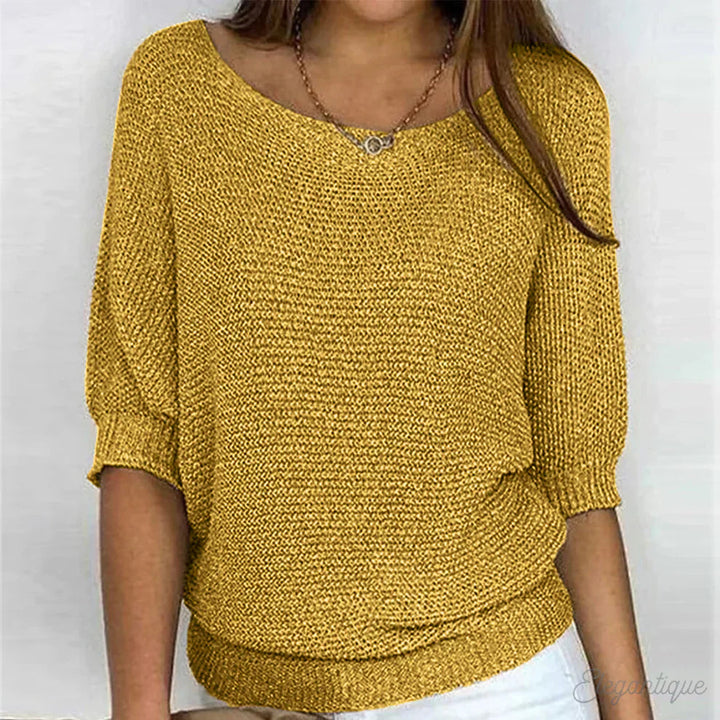 Olivia Sydney - Elegant Braided Knit Jumper