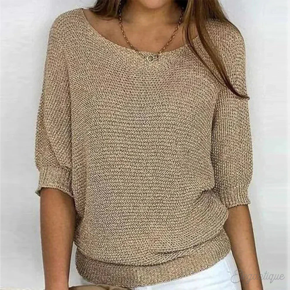 Olivia Sydney - Elegant Braided Knit Jumper