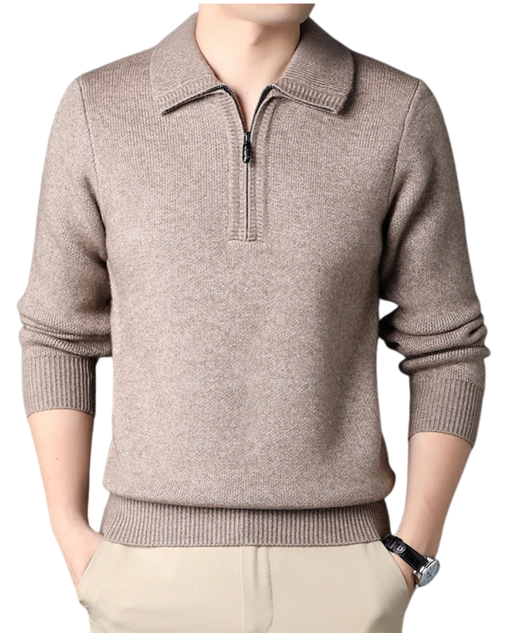 Olivia Sydney - Elegant Cashmere Sweater with Zipper