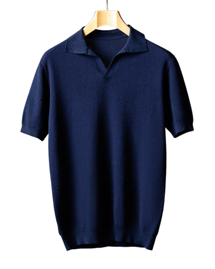 Olivia Sydney - Elegant Cotton Knit Polo Shirt