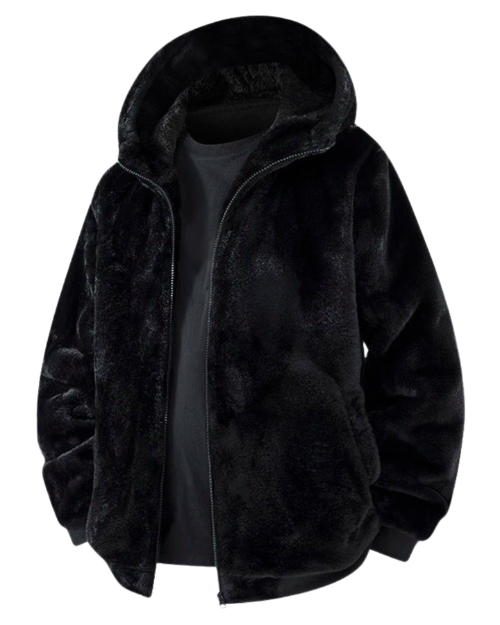 Olivia Sydney - Men's Faux Fur Hooded Coat