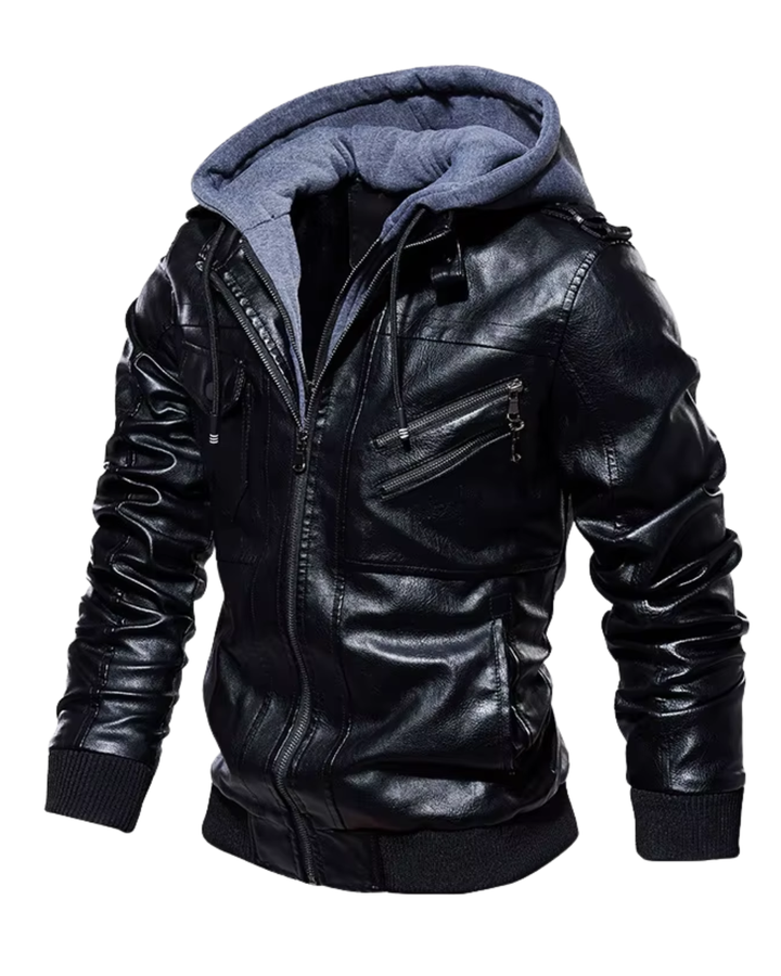 Olivia Sydney - Hooded Leather Jacket