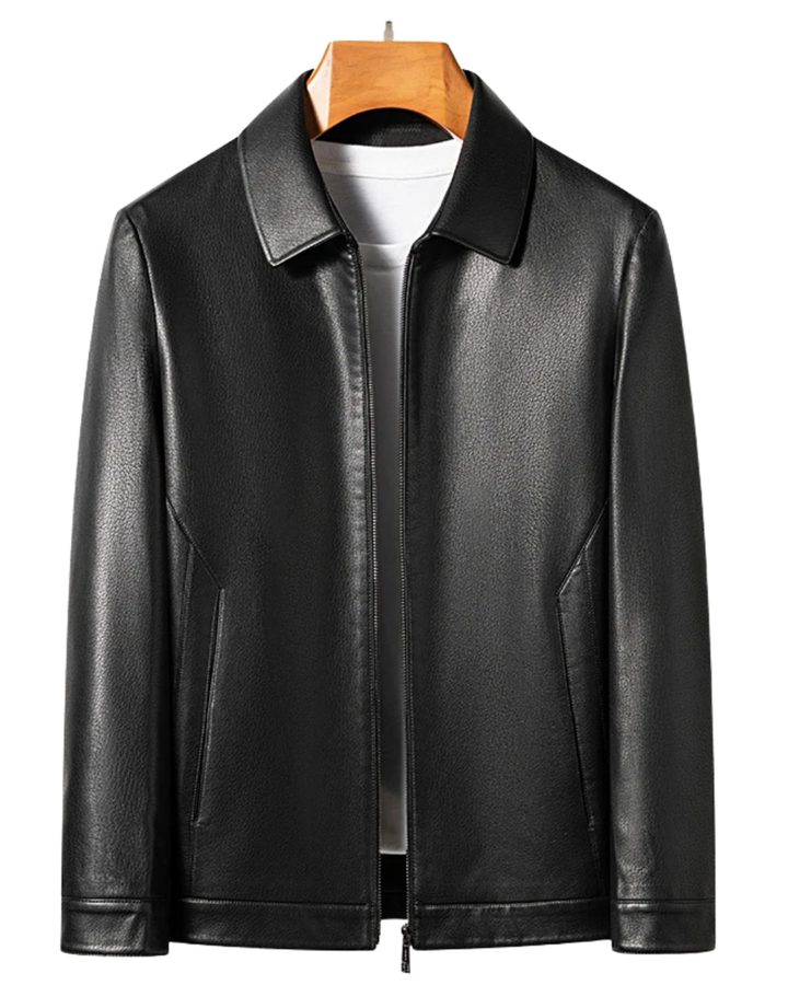 Olivia Sydney - Elegant Leather Coat for Men