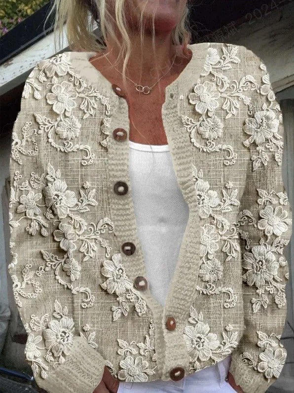 Olivia Sydney - Elegant Floral Cardigan