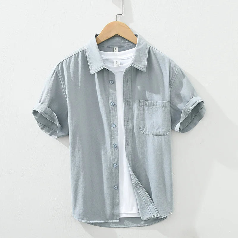 Olivia Sydney - Short Sleeve Cotton Shirt