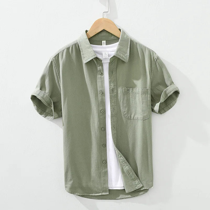 Olivia Sydney - Short Sleeve Cotton Shirt