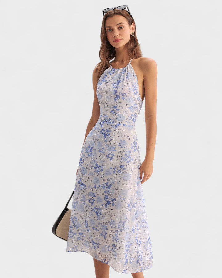 Olivia Sydney - Blue Floral Midi Dress