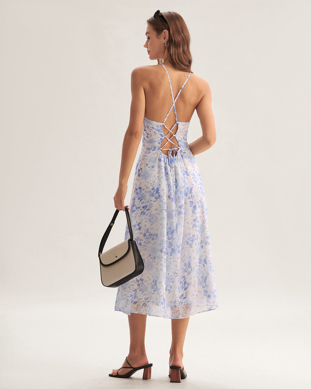 Olivia Sydney - Blue Floral Midi Dress
