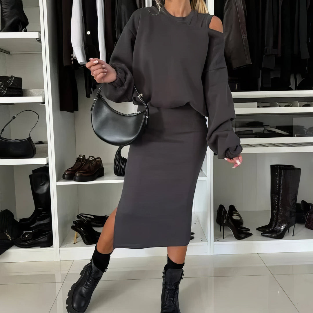 Olivia Sydney - Set of 2 Sleeveless Sweatshirt and Women's Dress