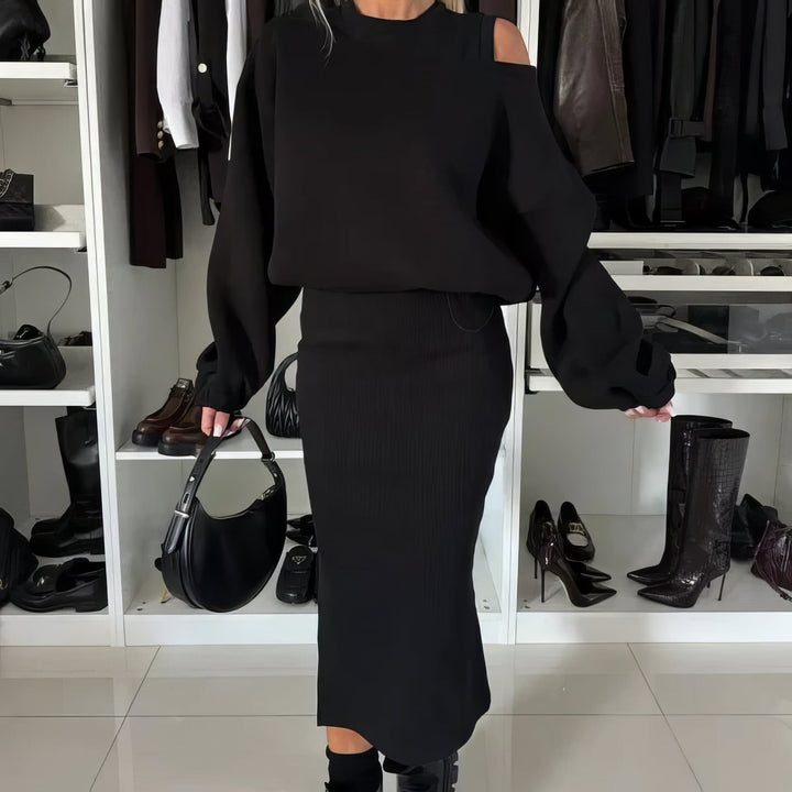 Olivia Sydney - Set of 2 Sleeveless Sweatshirt and Women's Dress