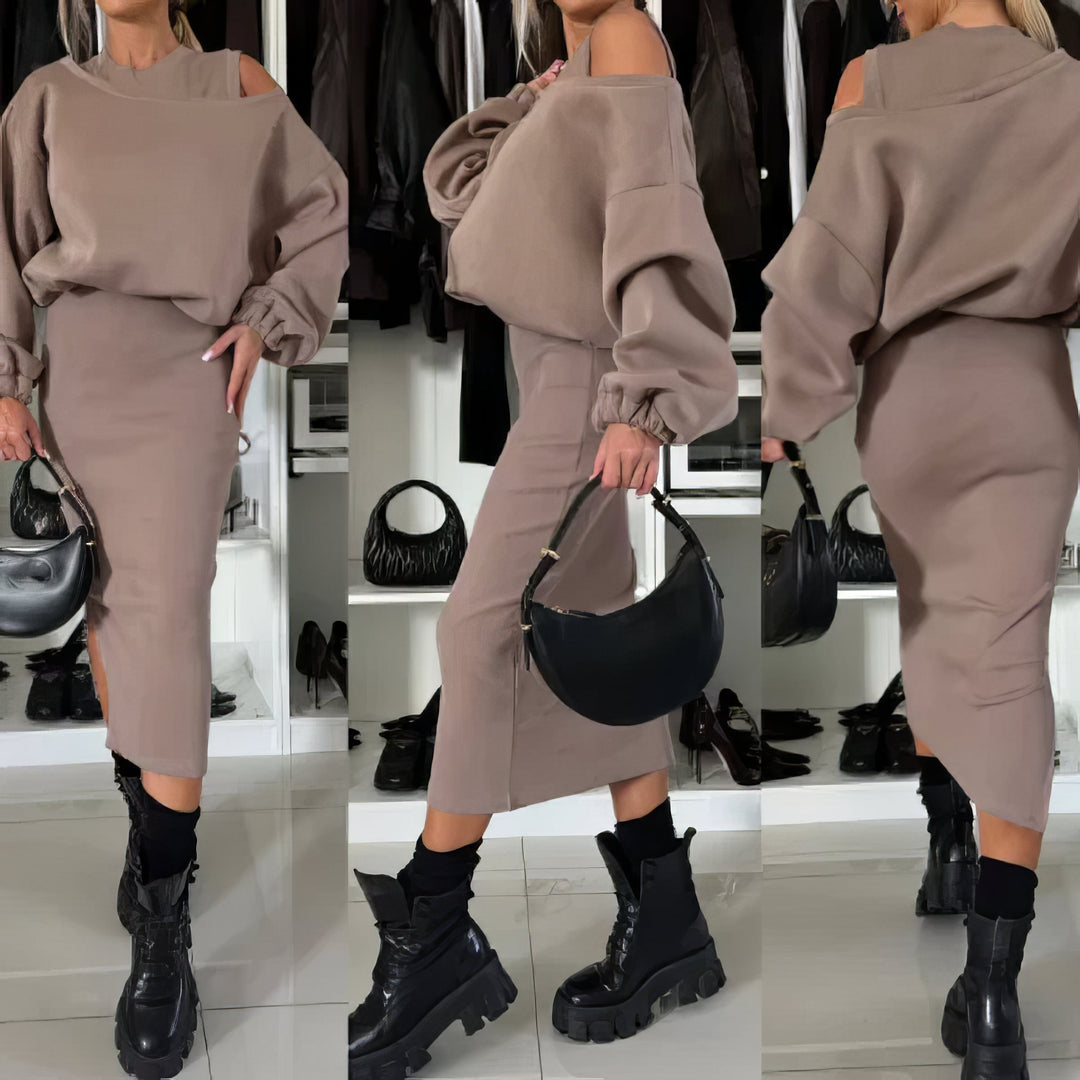 Olivia Sydney - Set of 2 Sleeveless Sweatshirt and Women's Dress