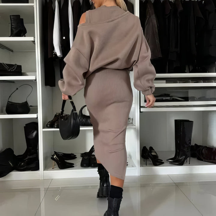 Olivia Sydney - Set of 2 Sleeveless Sweatshirt and Women's Dress